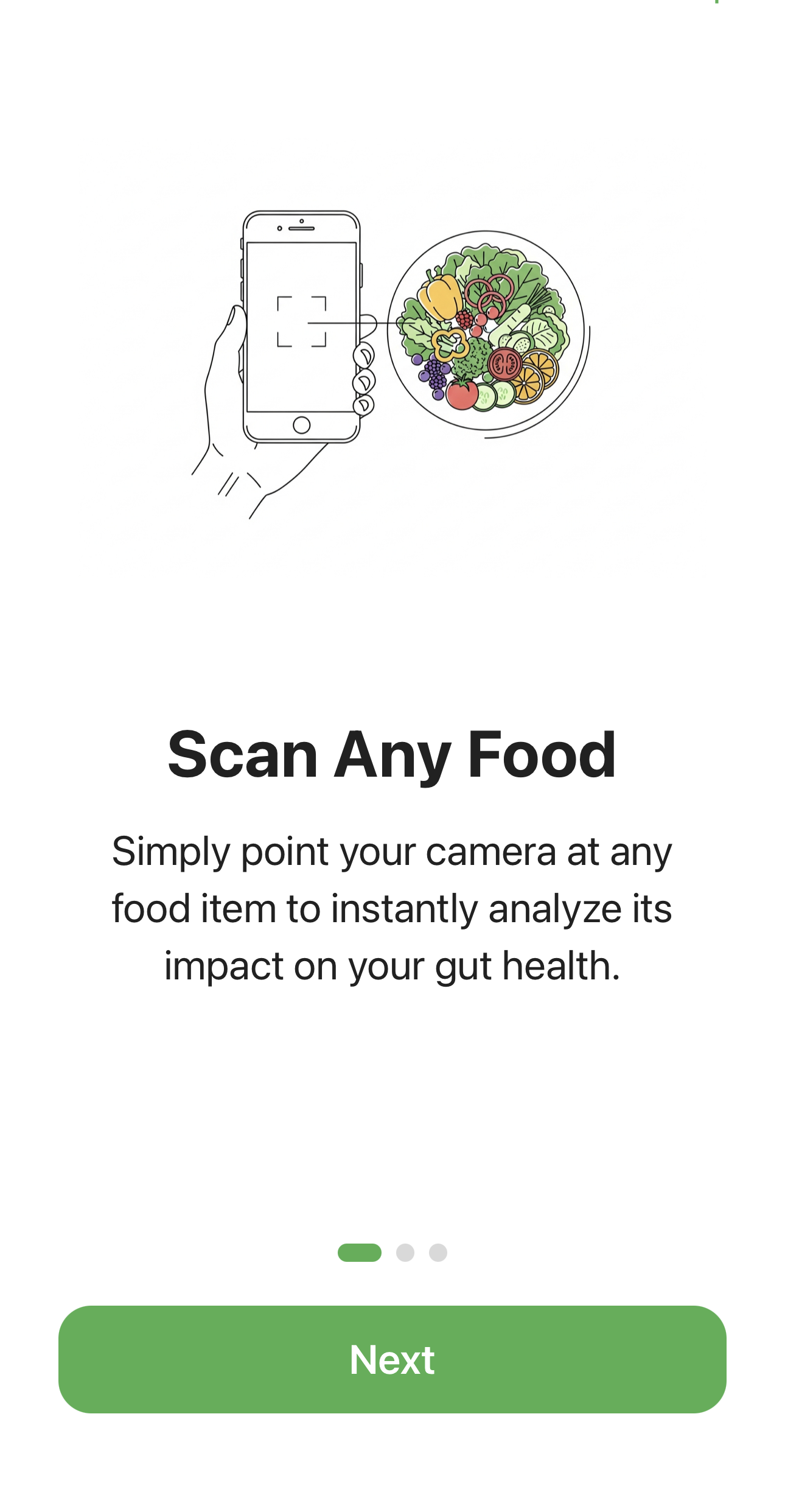 Scan Any Food - Point your camera at food to analyze